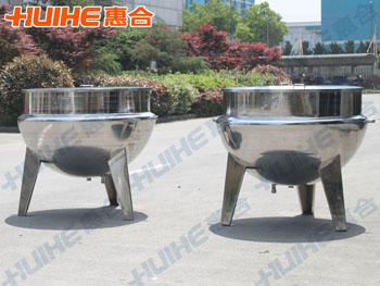 展示精美夾層蒸汽鍋實拍照片,以及設(shè)備參數(shù)、特點、原理等